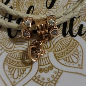 Interlocking Love Dangle w/Heart Spacers